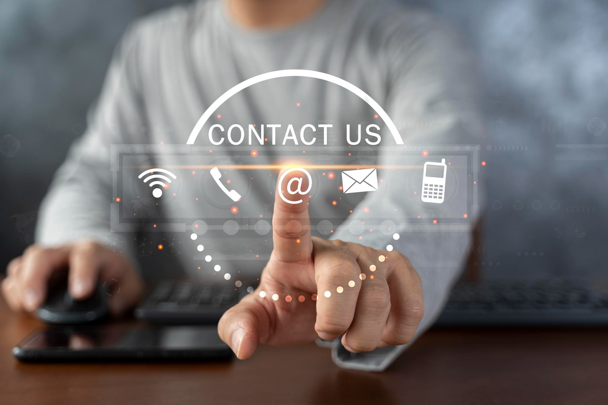 Representative assisting a customer